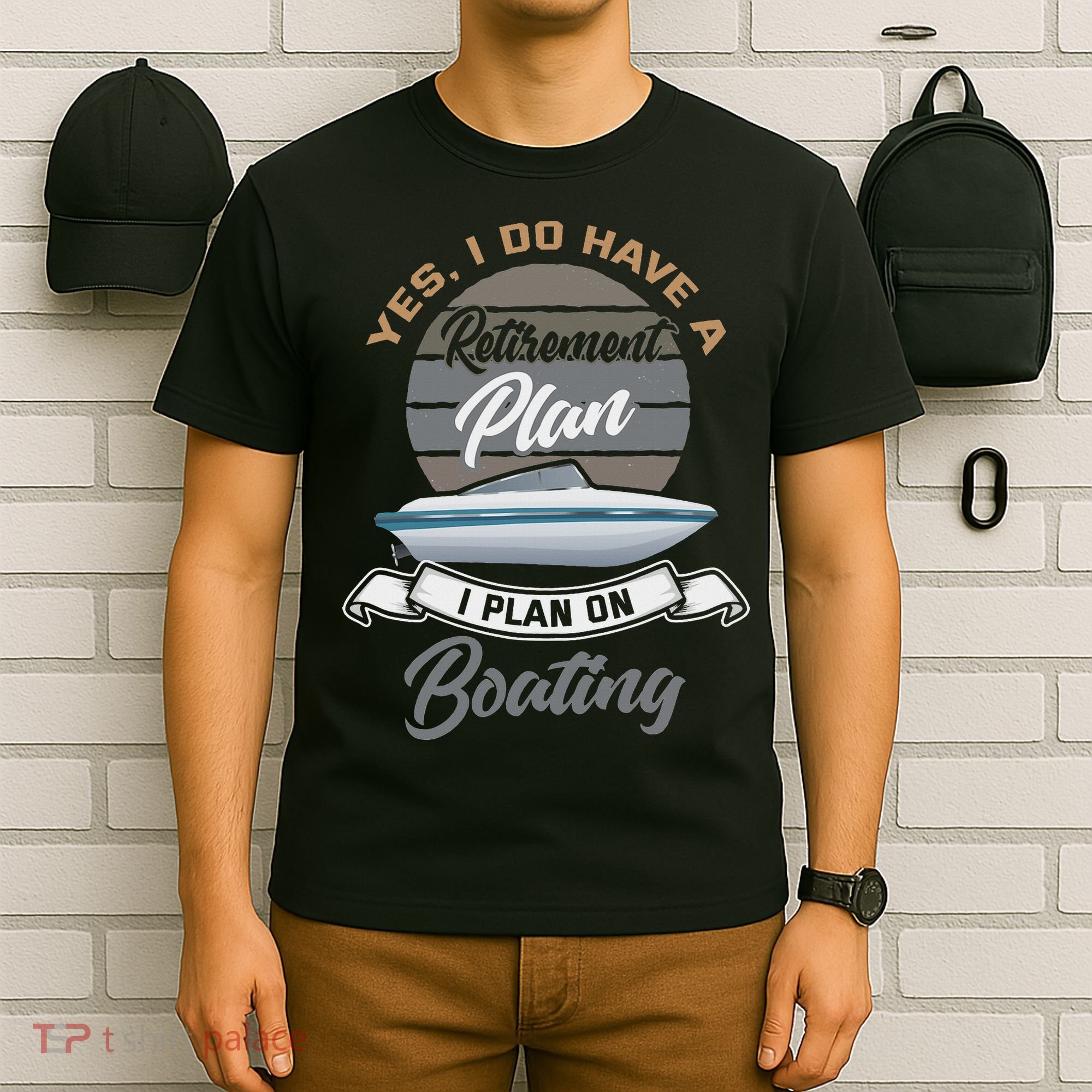 Boating Retiremen Funny Boat Captain Retirement Gift T-Shirt