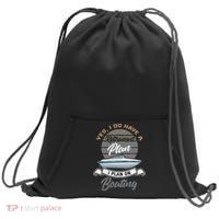 Boating Retiremen Funny Boat Captain Retirement Gift Sweatshirt Cinch Pack Bag thumb 0