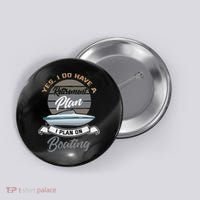 Boating Retiremen Funny Boat Captain Retirement Gift Button thumb 0