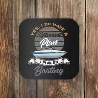 Boating Retiremen Funny Boat Captain Retirement Gift Coaster thumb 0