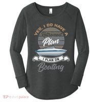 Boating Retiremen Funny Boat Captain Retirement Gift Women's Perfect Tri Tunic Long Sleeve Shirt thumb 0