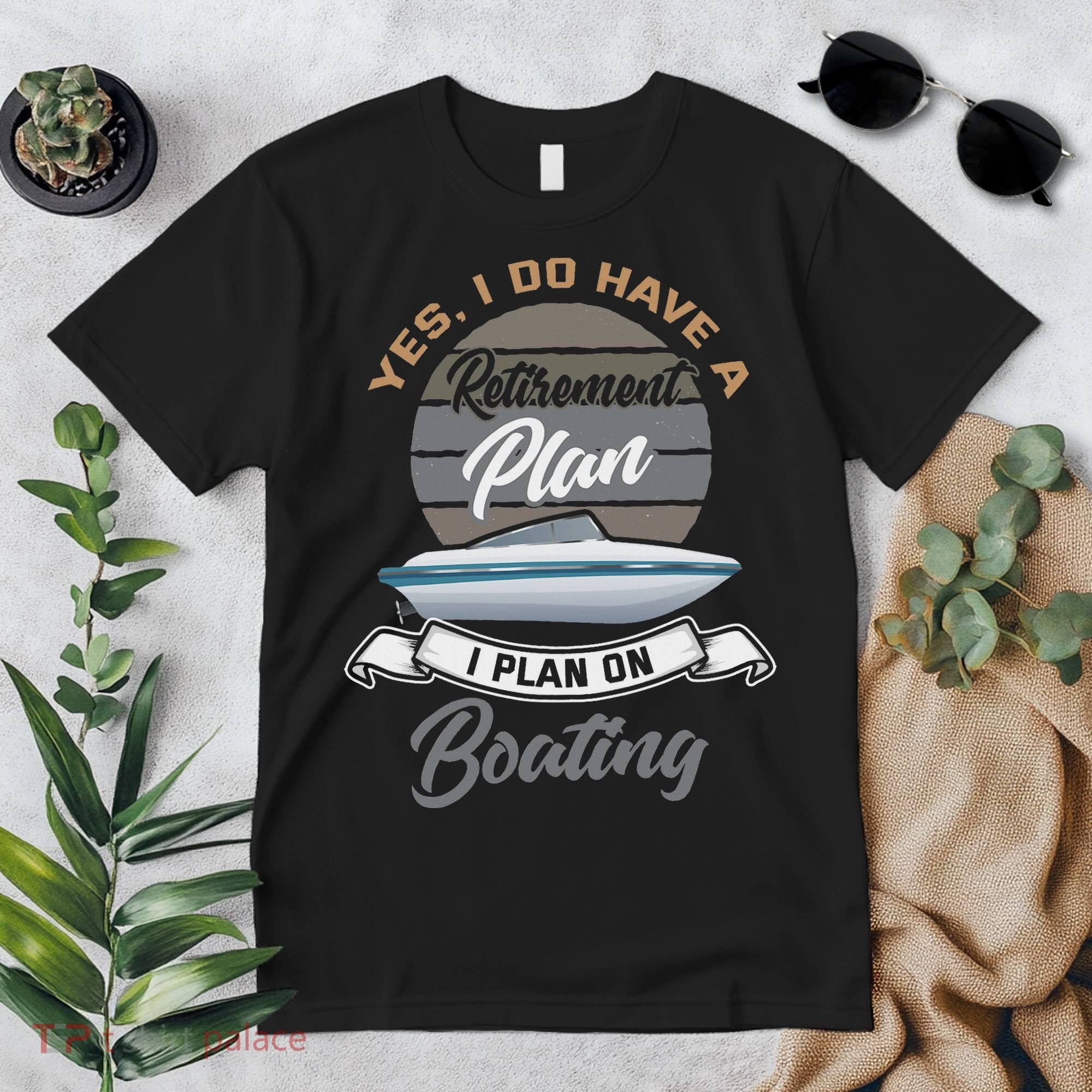 Boating Retiremen Funny Boat Captain Retirement Gift Premium T-Shirt