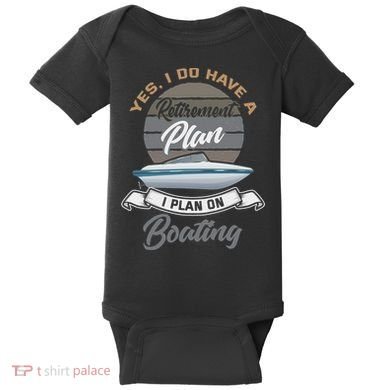 Boating Retiremen Funny Boat Captain Retirement Gift Baby Bodysuit