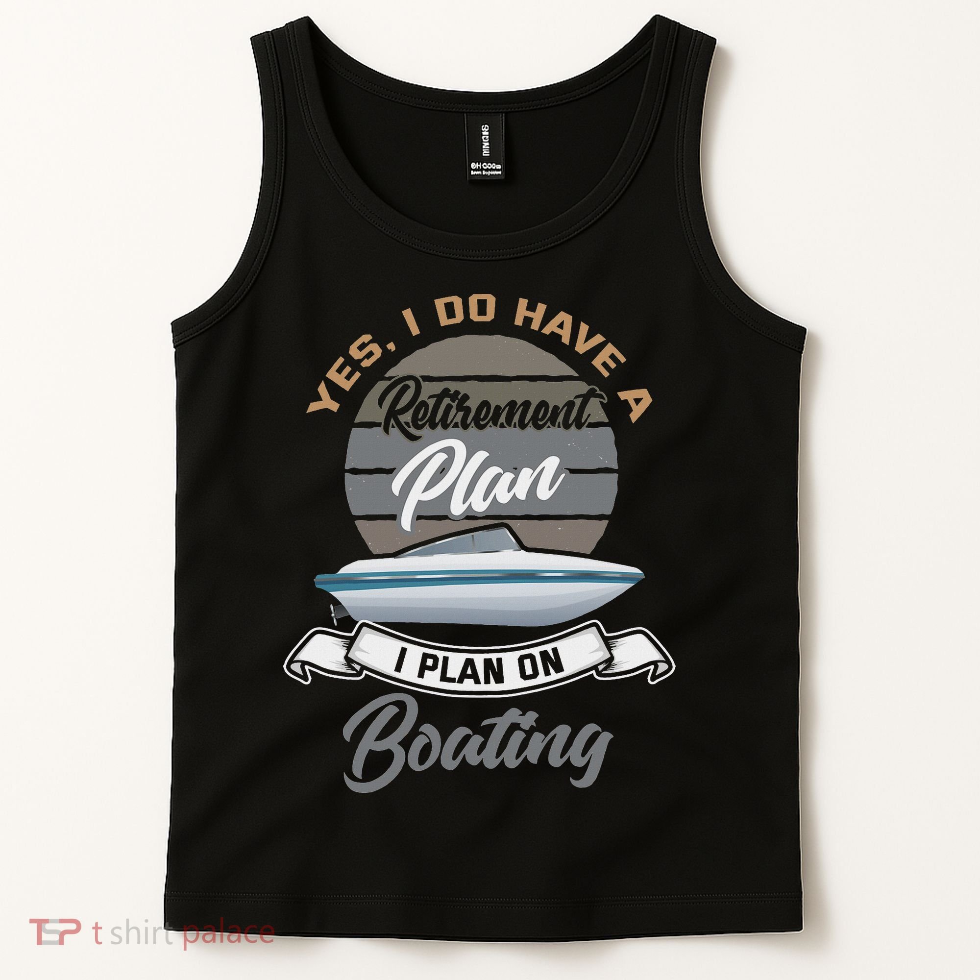 Boating Retiremen Funny Boat Captain Retirement Gift Tank Top