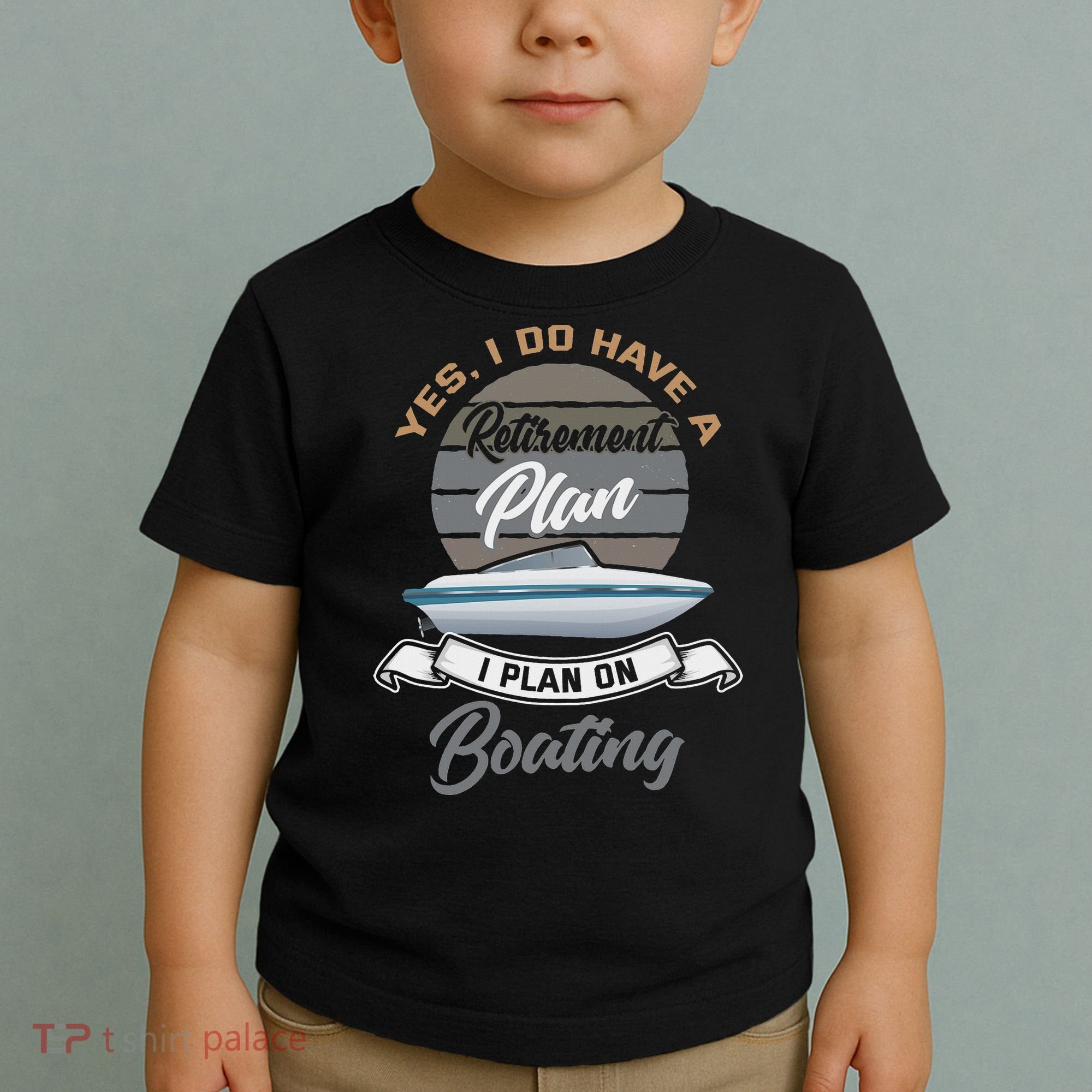 Boating Retiremen Funny Boat Captain Retirement Gift Toddler T-Shirt
