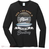 Boating Retiremen Funny Boat Captain Retirement Gift Women's Long Sleeve Shirt thumb 0