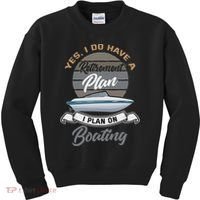 Boating Retiremen Funny Boat Captain Retirement Gift Kids Sweatshirt thumb 0
