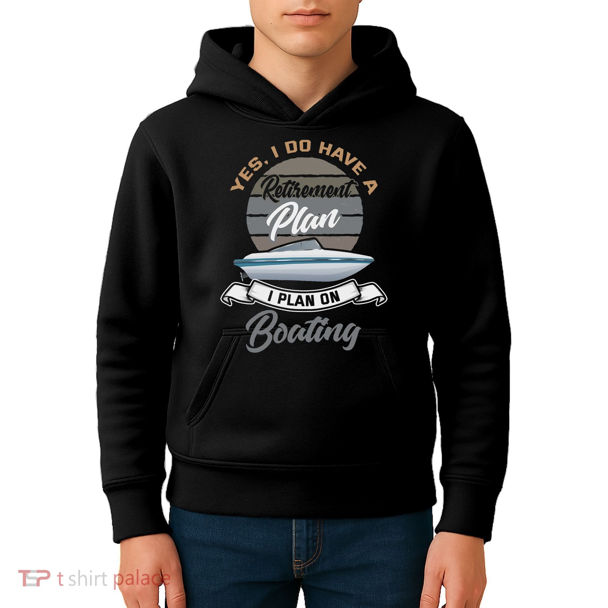 Boating Retiremen Funny Boat Captain Retirement Gift Kids Hoodie