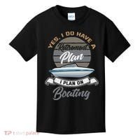 Boating Retiremen Funny Boat Captain Retirement Gift Kids T-Shirt thumb 0