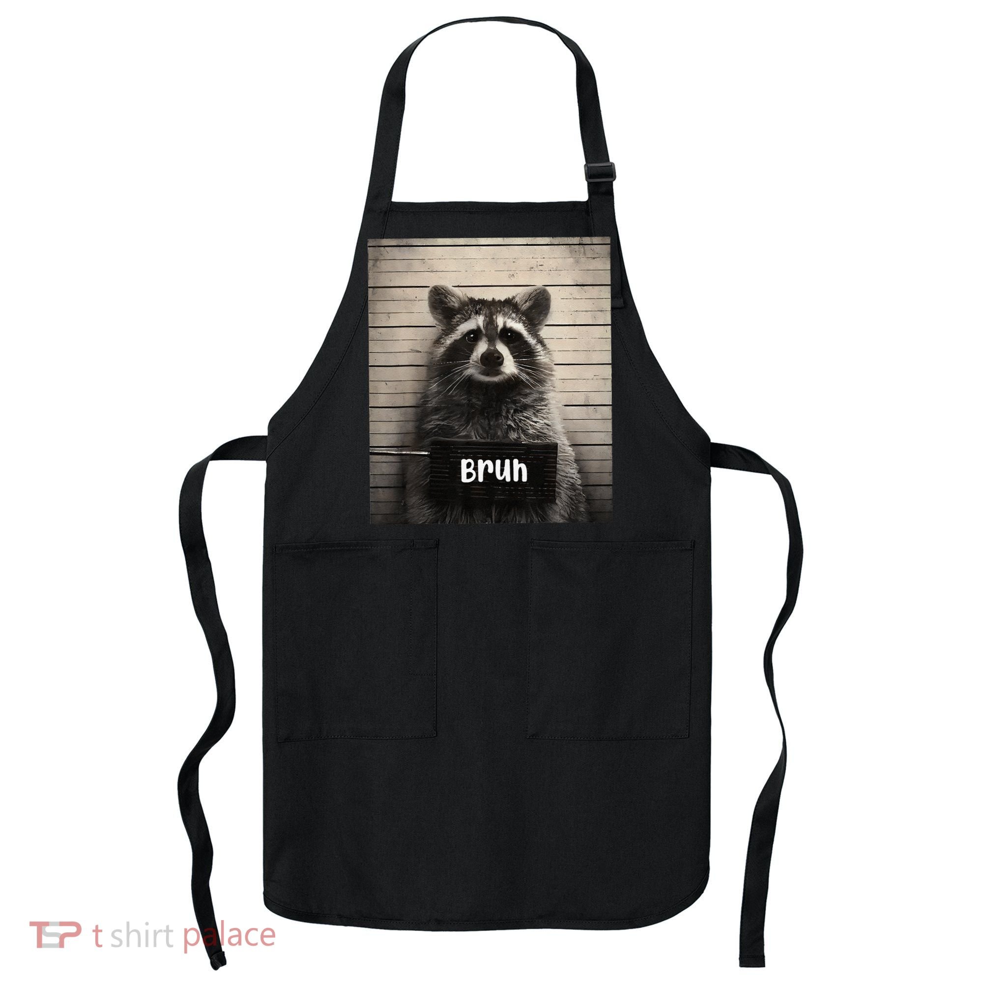 Bruh Raccoon Funny Trash Panda Lover Racoon Meme Apron