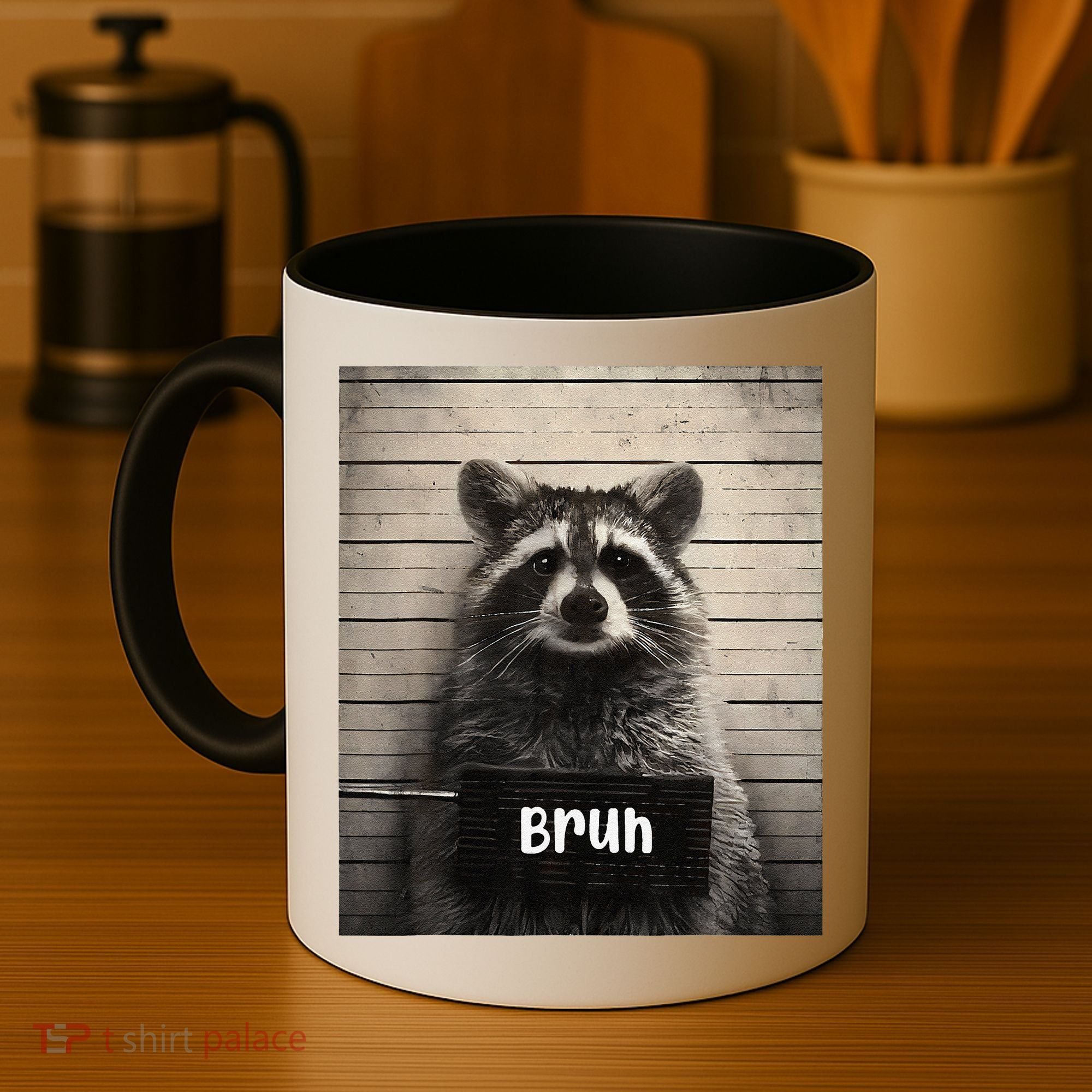 Bruh Raccoon Funny Trash Panda Lover Racoon Meme Coffee Mug