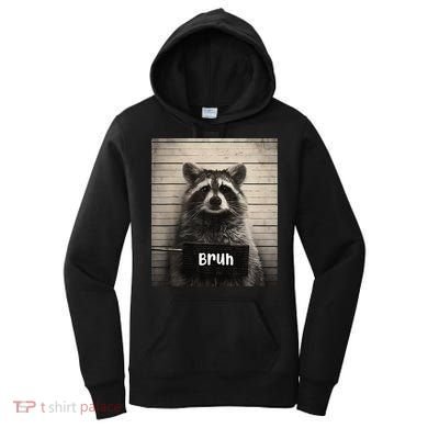 Bruh Raccoon Funny Trash Panda Lover Racoon Meme Women's Hoodie