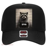 Bruh Raccoon Funny Trash Panda Lover Racoon Meme Hat thumb 0