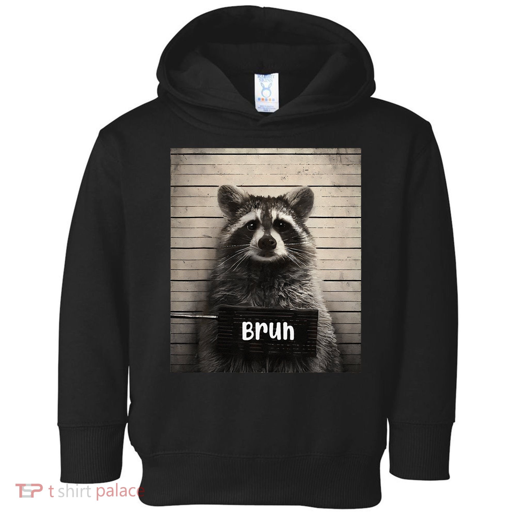 Bruh Raccoon Funny Trash Panda Lover Racoon Meme Toddler Hoodie