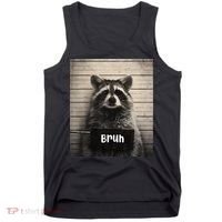 Bruh Raccoon Funny Trash Panda Lover Racoon Meme Tank Top thumb 0