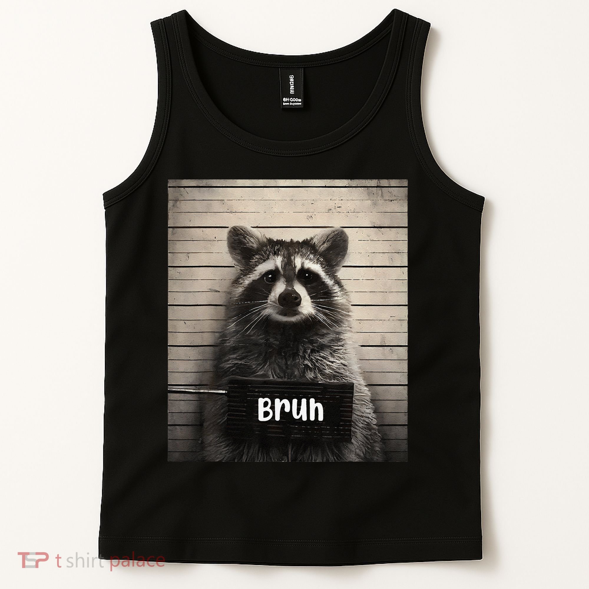 Bruh Raccoon Funny Trash Panda Lover Racoon Meme Tank Top