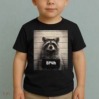 Bruh Raccoon Funny Trash Panda Lover Racoon Meme Toddler T-Shirt thumb 2