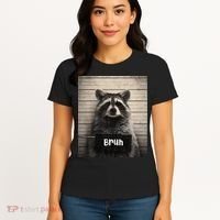 Bruh Raccoon Funny Trash Panda Lover Racoon Meme Women's T-Shirt thumb 4