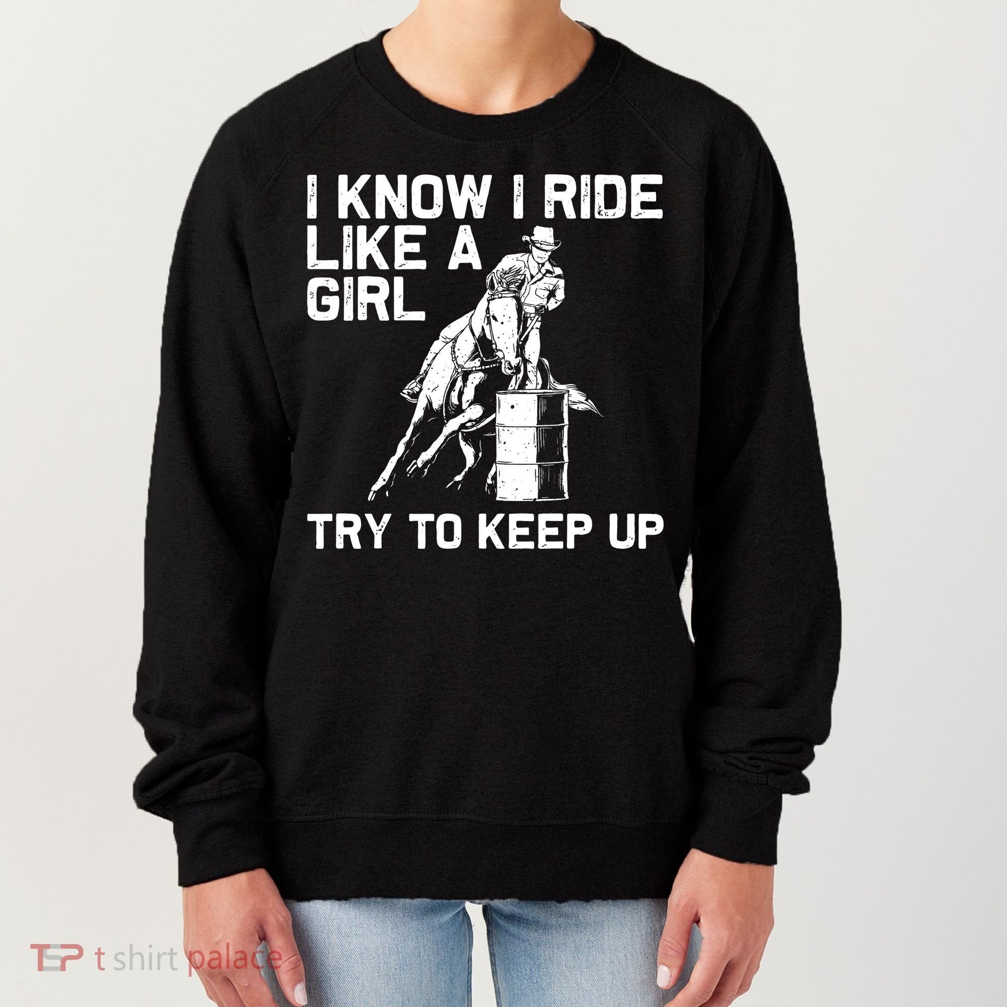 Barrel Racing Gift For Rodeo Horse Racer Women's Sweatshirt