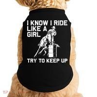 Barrel Racing Gift For Rodeo Horse Racer Doggie Tank thumb 0