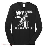 Barrel Racing Gift For Rodeo Horse Racer Long Sleeve Shirt thumb 0