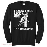 Barrel Racing Gift For Rodeo Horse Racer Sweatshirt thumb 0