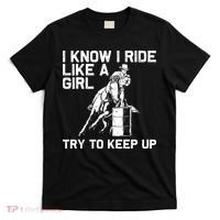 Barrel Racing Gift For Rodeo Horse Racer T-Shirt thumb 0