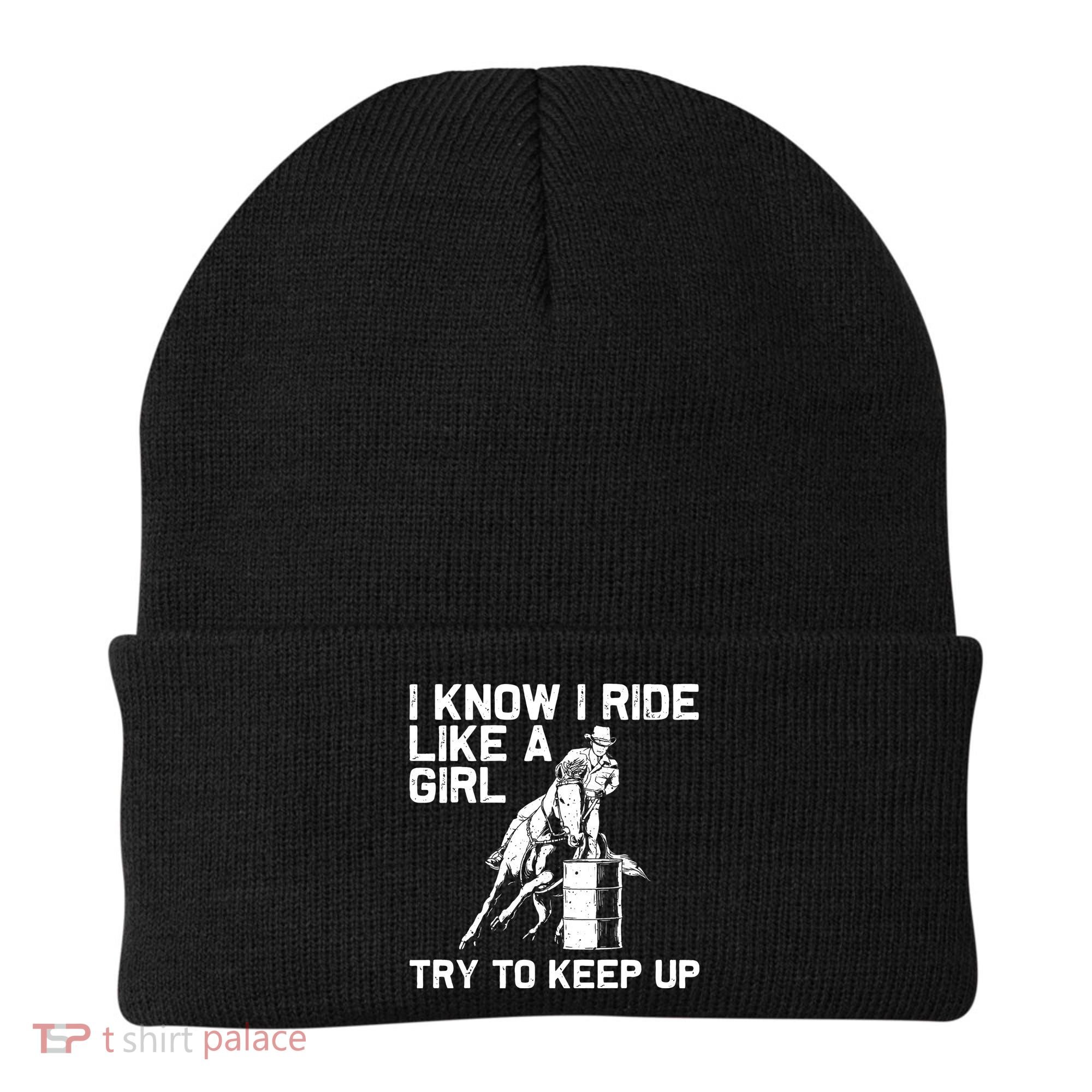Barrel Racing Gift For Rodeo Horse Racer Beanie
