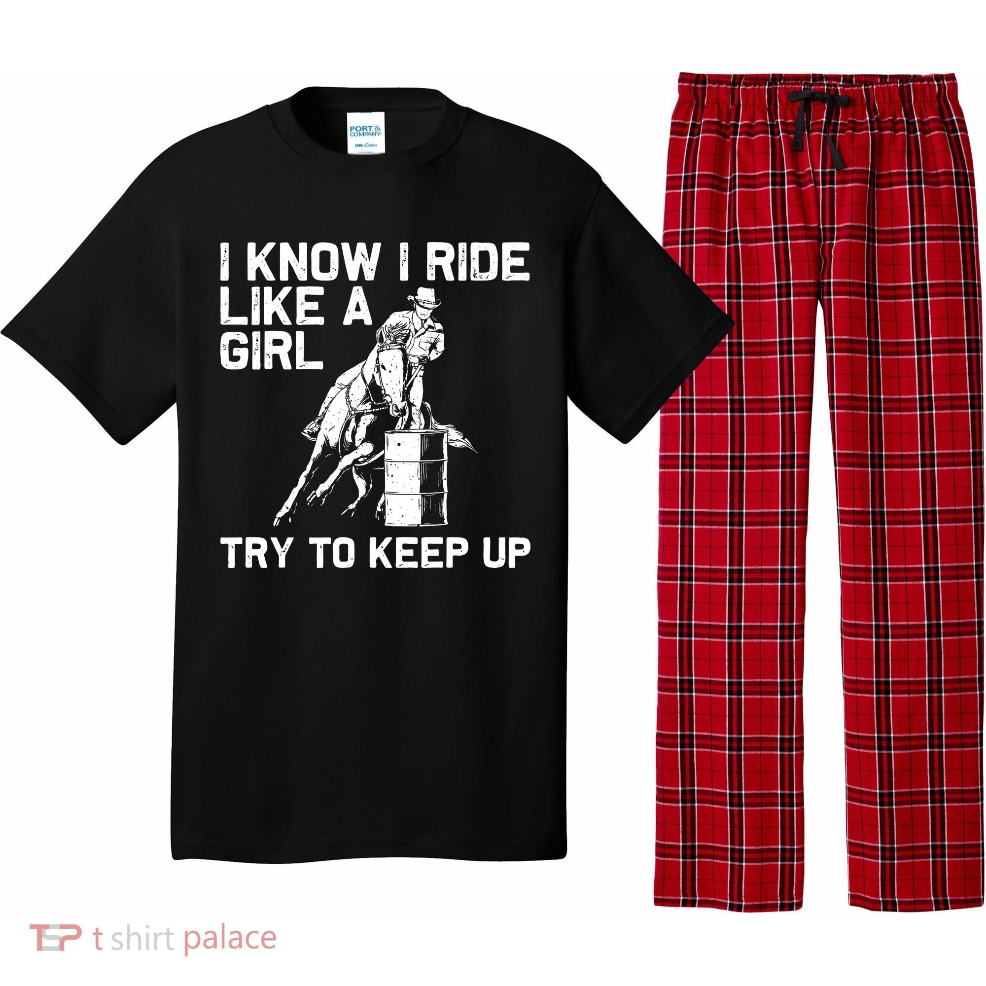 Barrel Racing Gift For Rodeo Horse Racer Pajama Set
