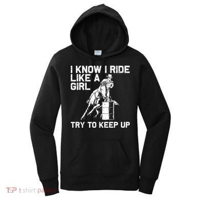Barrel Racing Gift For Rodeo Horse Racer Women's Hoodie