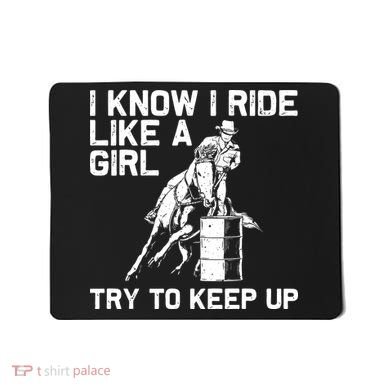 Barrel Racing Gift For Rodeo Horse Racer Mousepad