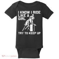 Barrel Racing Gift For Rodeo Horse Racer Baby Bodysuit thumb 0