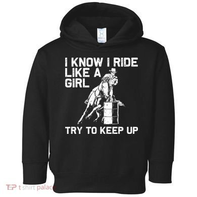 Barrel Racing Gift For Rodeo Horse Racer Toddler Hoodie