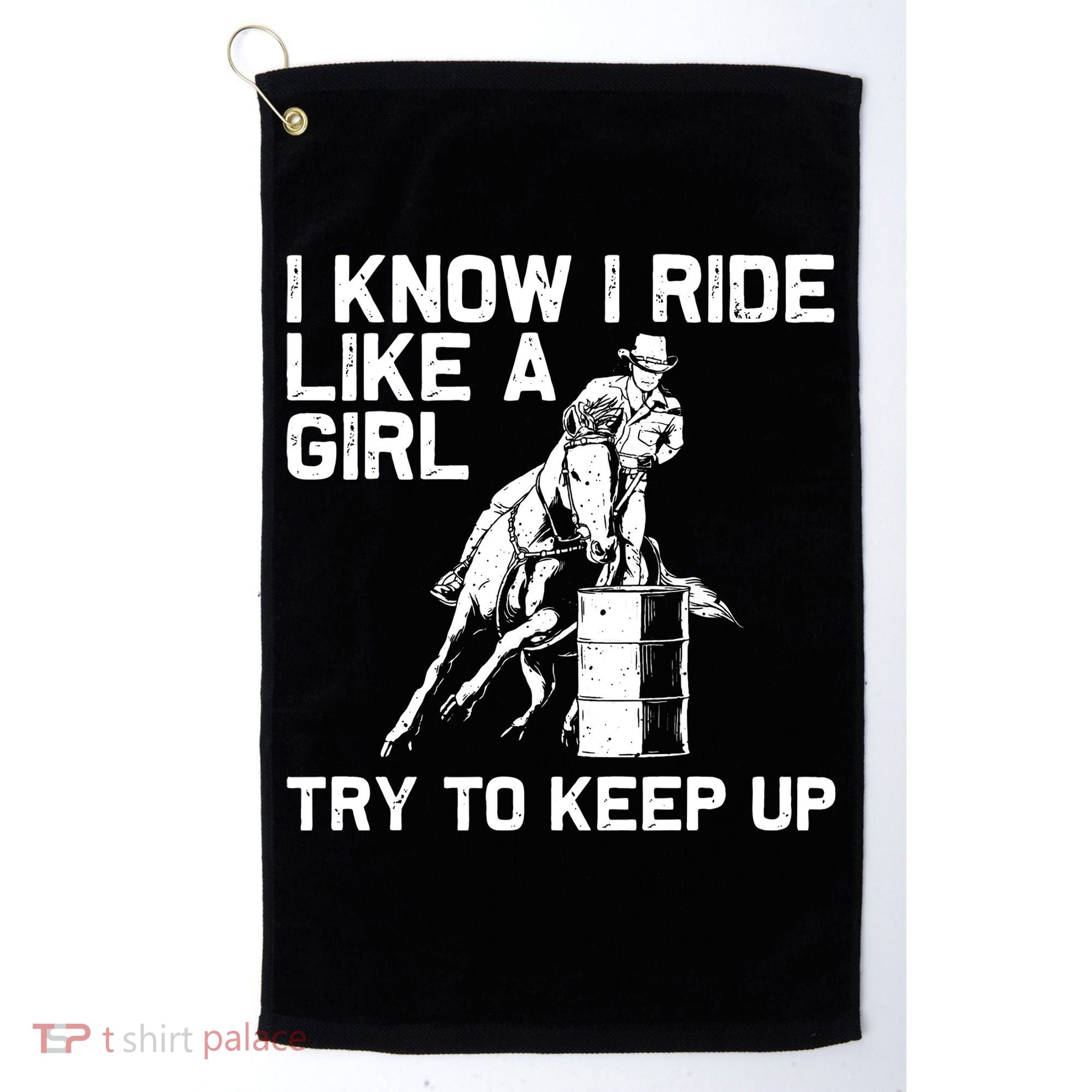 Barrel Racing Gift For Rodeo Horse Racer Golf Towel