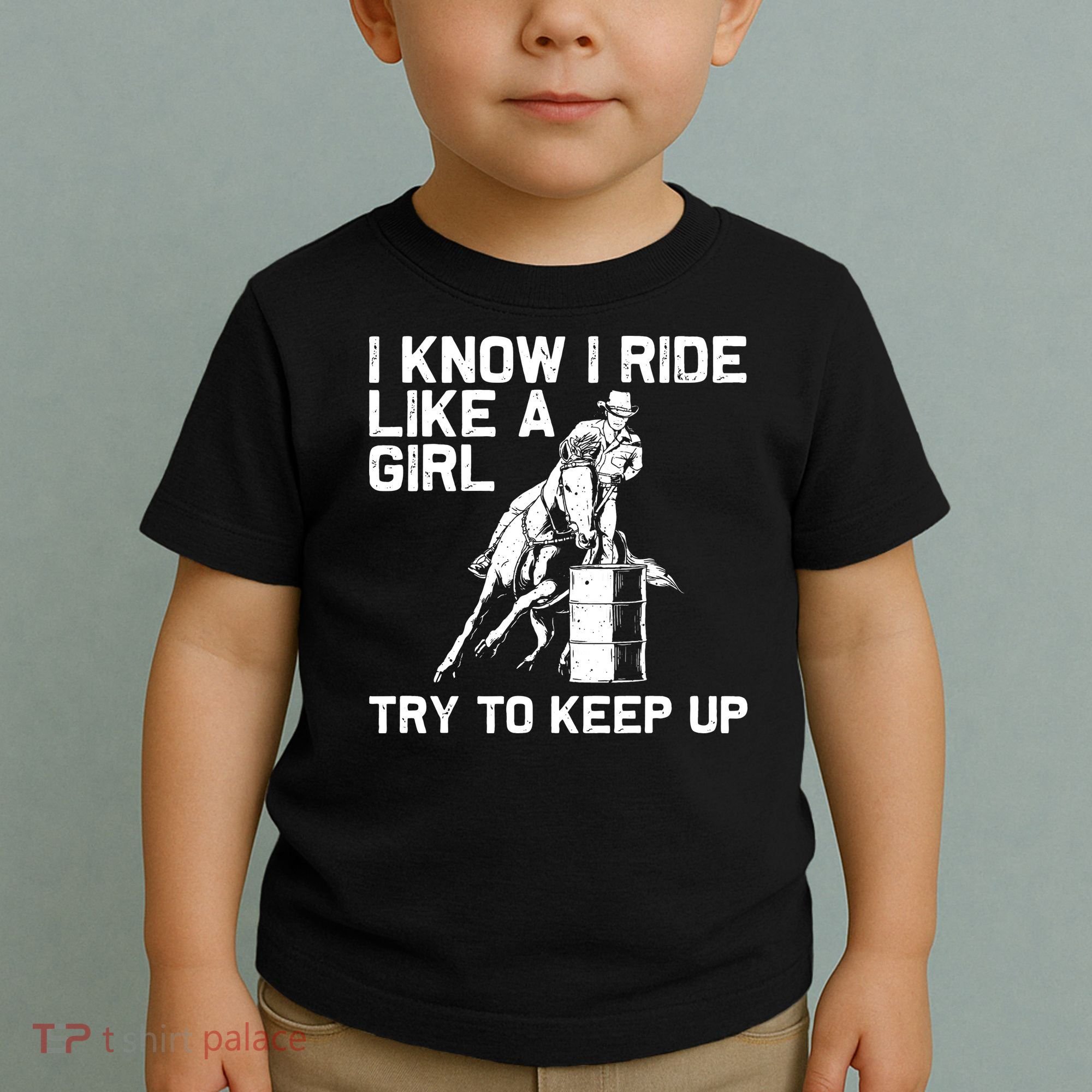 Barrel Racing Gift For Rodeo Horse Racer Toddler T-Shirt