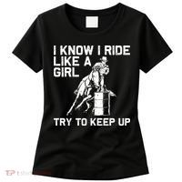 Barrel Racing Gift For Rodeo Horse Racer Women's T-Shirt thumb 0