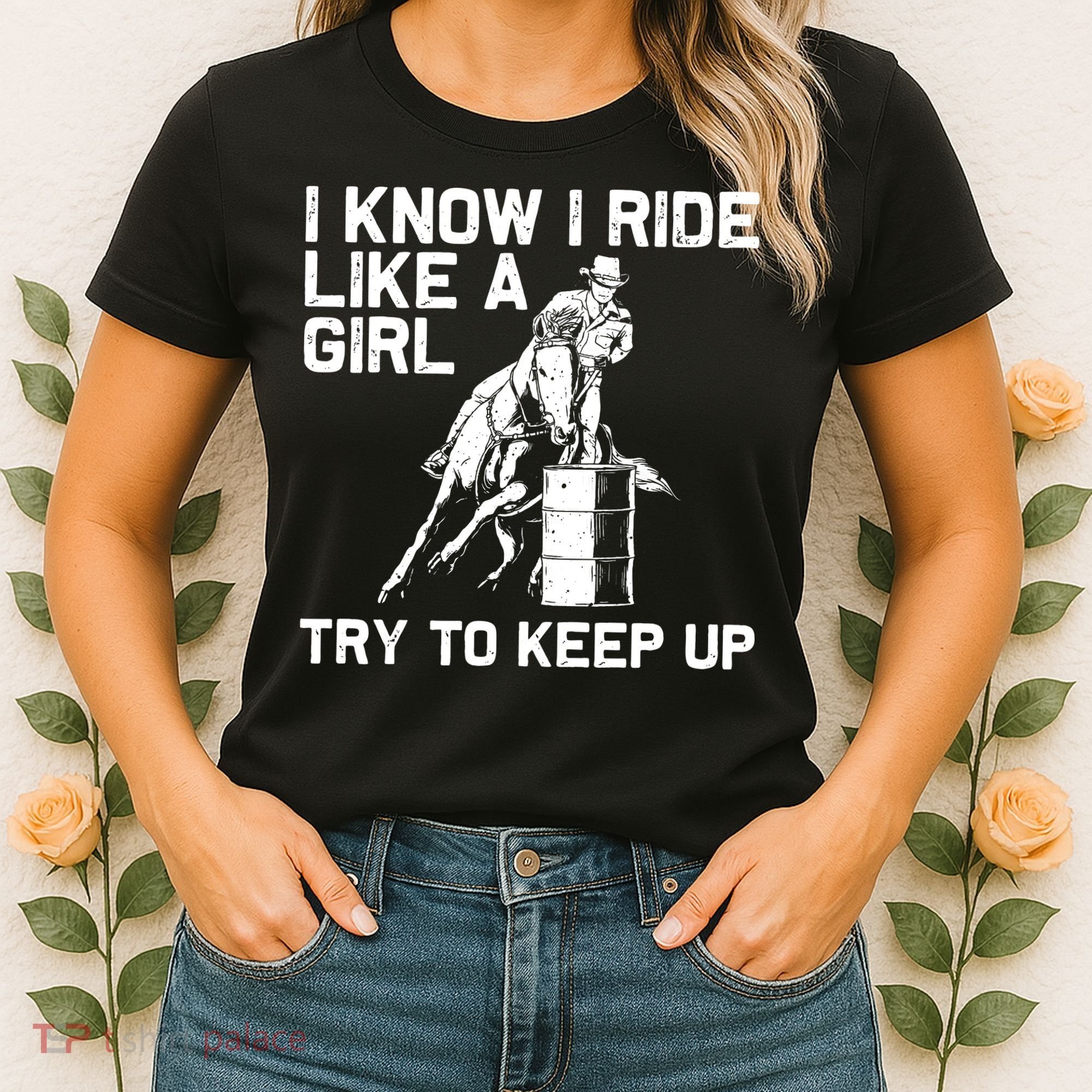 Barrel Racing Gift For Rodeo Horse Racer Women's T-Shirt