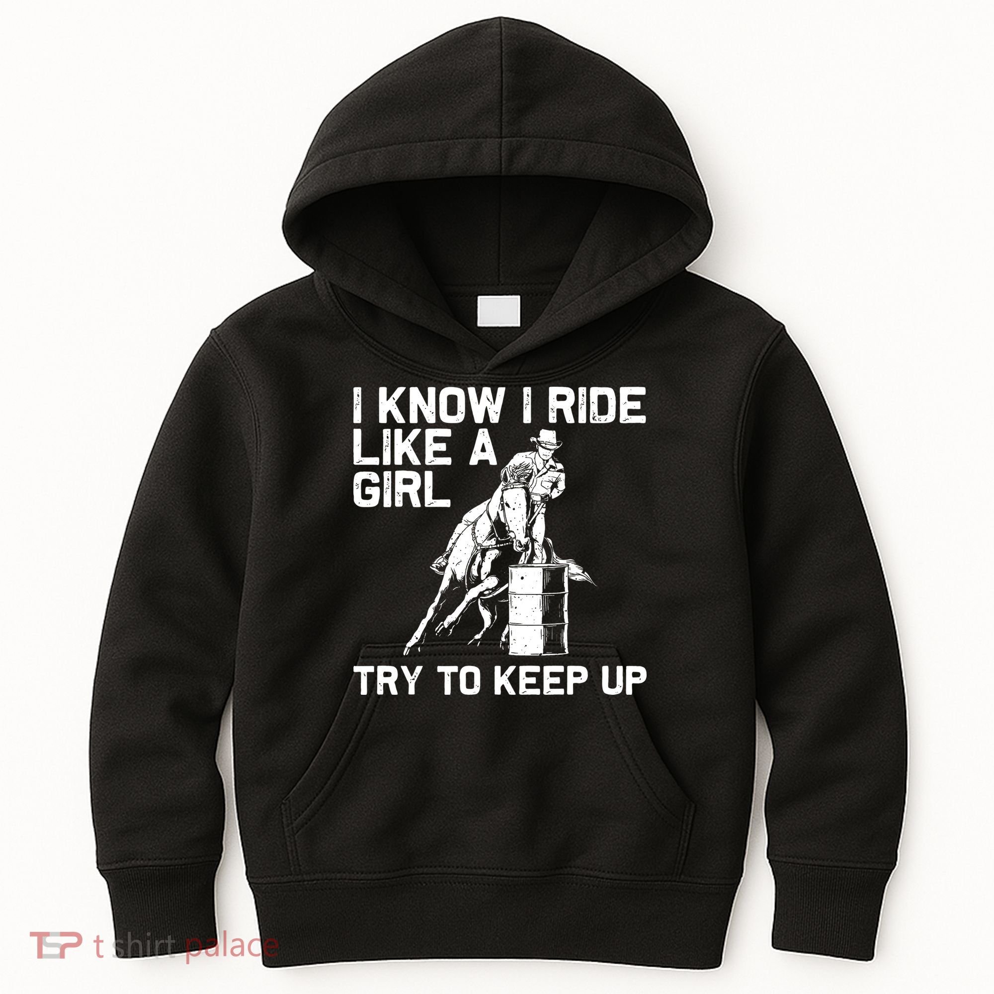 Barrel Racing Gift For Rodeo Horse Racer Kids Hoodie