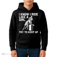 Barrel Racing Gift For Rodeo Horse Racer Kids Hoodie thumb 4