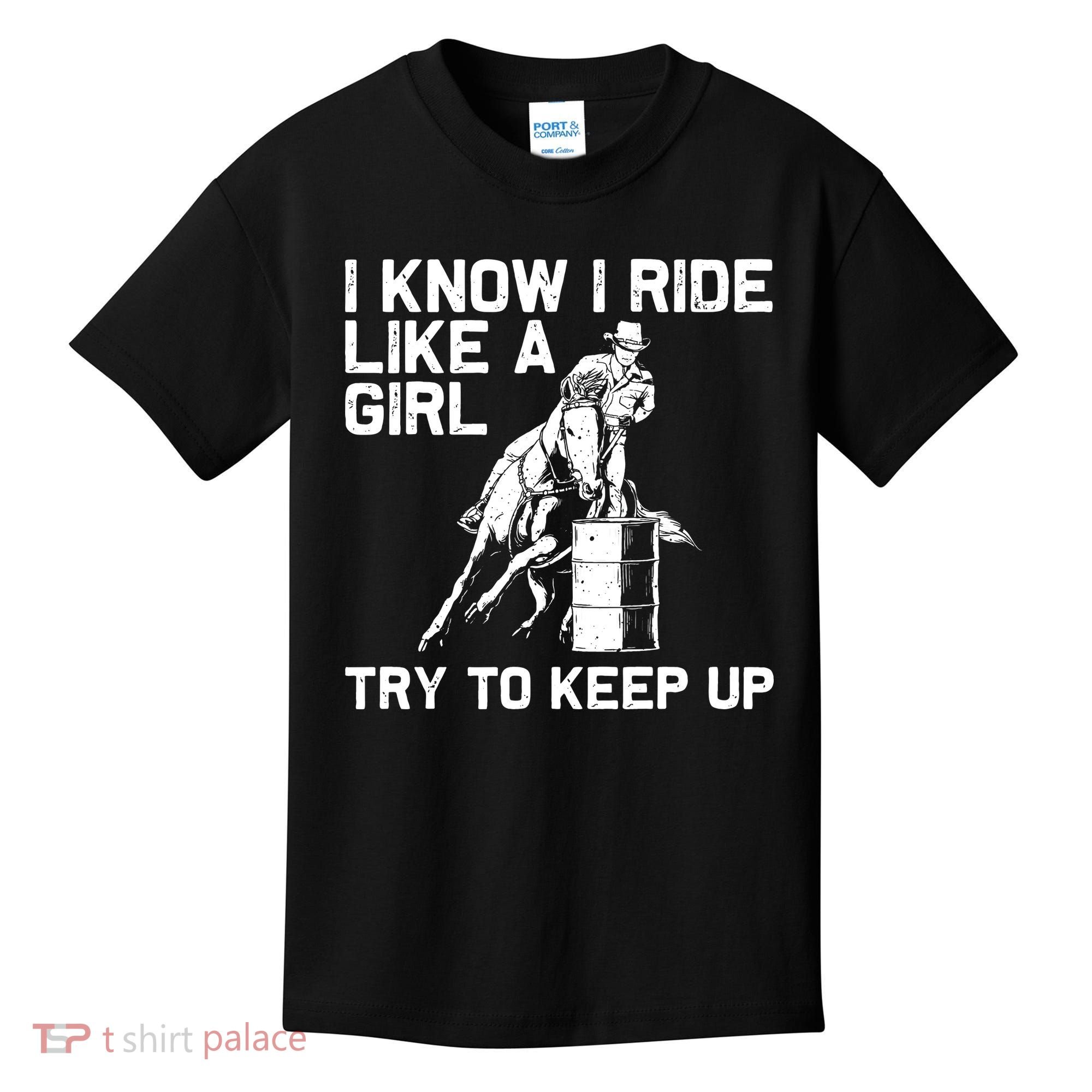 Barrel Racing Gift For Rodeo Horse Racer Kids T-Shirt