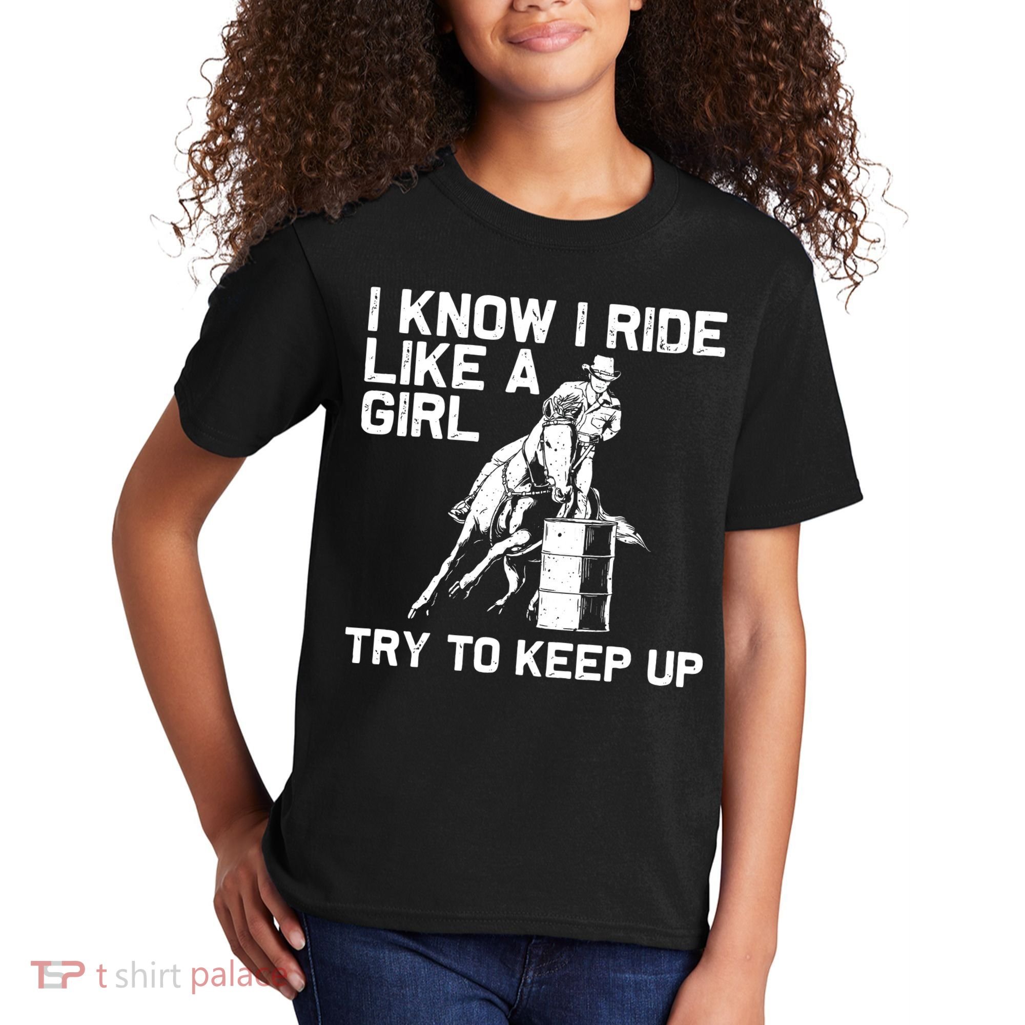 Barrel Racing Gift For Rodeo Horse Racer Kids T-Shirt