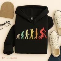 Bmx Rider Gift Ideas Retro Bmx Evolution Hoodie thumb 4