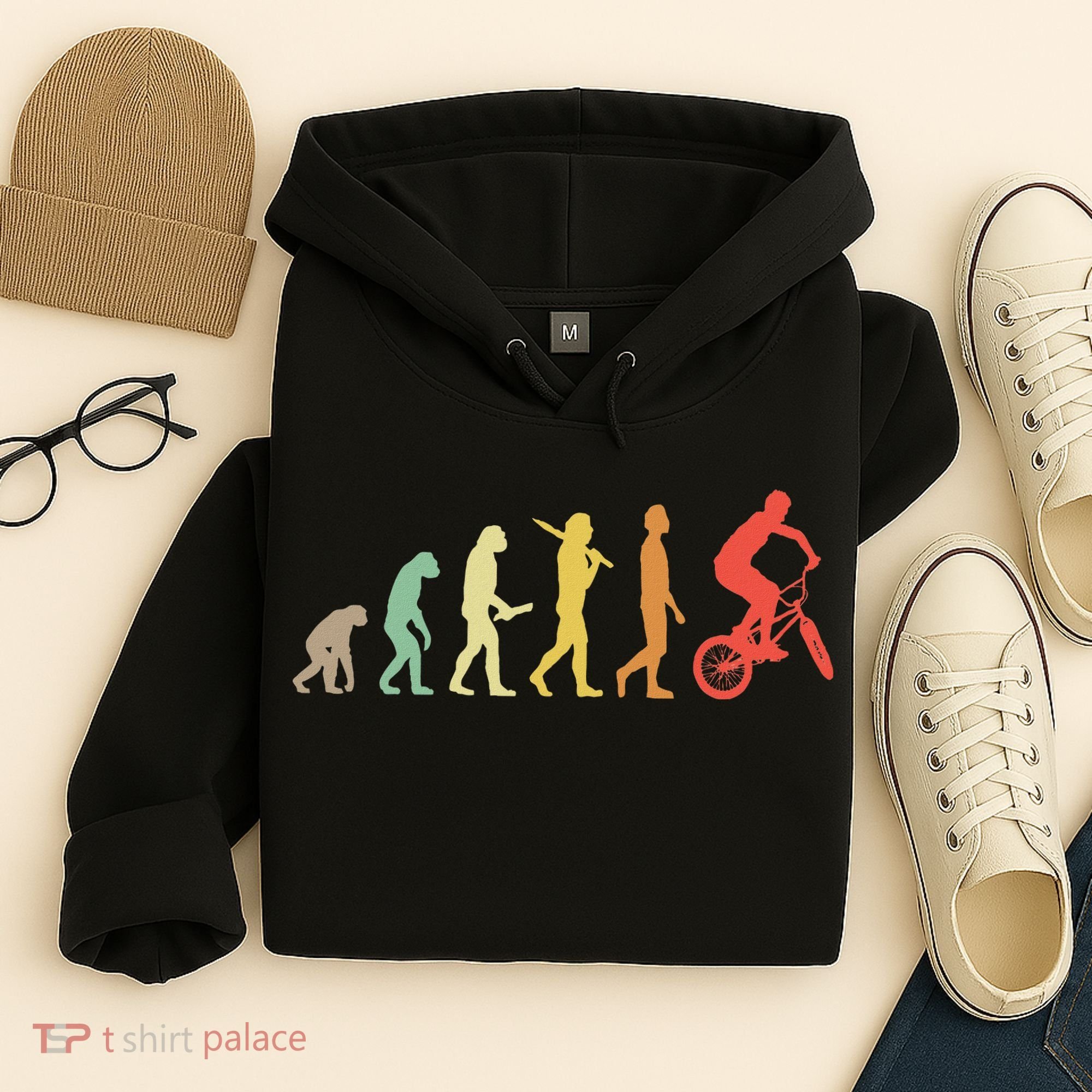 Bmx Rider Gift Ideas Retro Bmx Evolution Hoodie