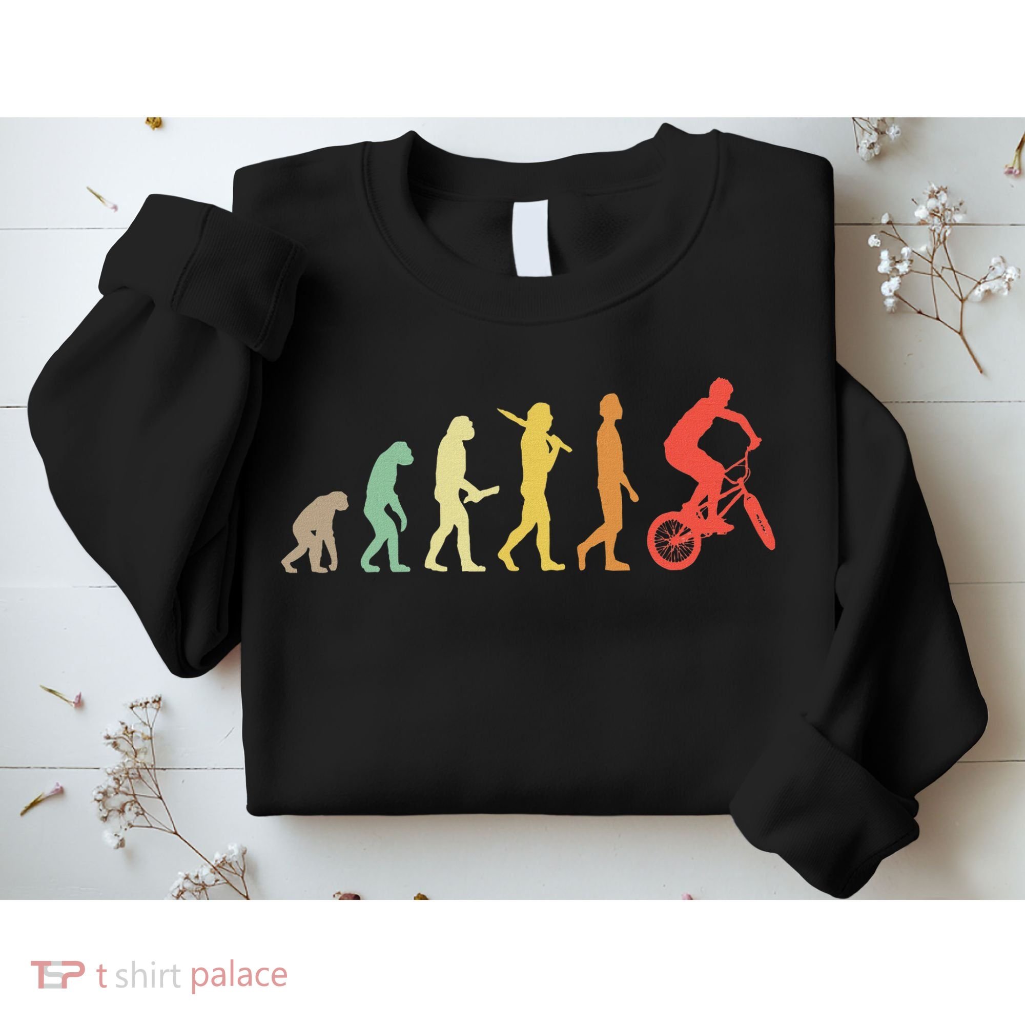 Bmx Rider Gift Ideas Retro Bmx Evolution Sweatshirt