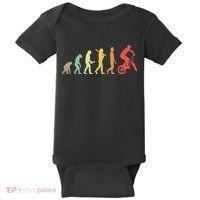 Bmx Rider Gift Ideas Retro Bmx Evolution Baby Bodysuit thumb 0
