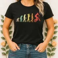 Bmx Rider Gift Ideas Retro Bmx Evolution Women's T-Shirt thumb 2