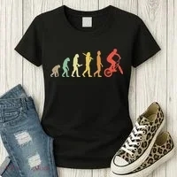Bmx Rider Gift Ideas Retro Bmx Evolution Women's T-Shirt thumb 3