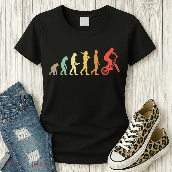 Bmx Rider Gift Ideas Retro Bmx Evolution Women's T-Shirt