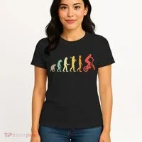 Bmx Rider Gift Ideas Retro Bmx Evolution Women's T-Shirt thumb 4