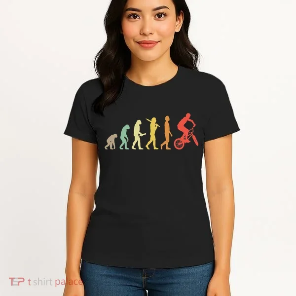 Bmx Rider Gift Ideas Retro Bmx Evolution Women's T-Shirt